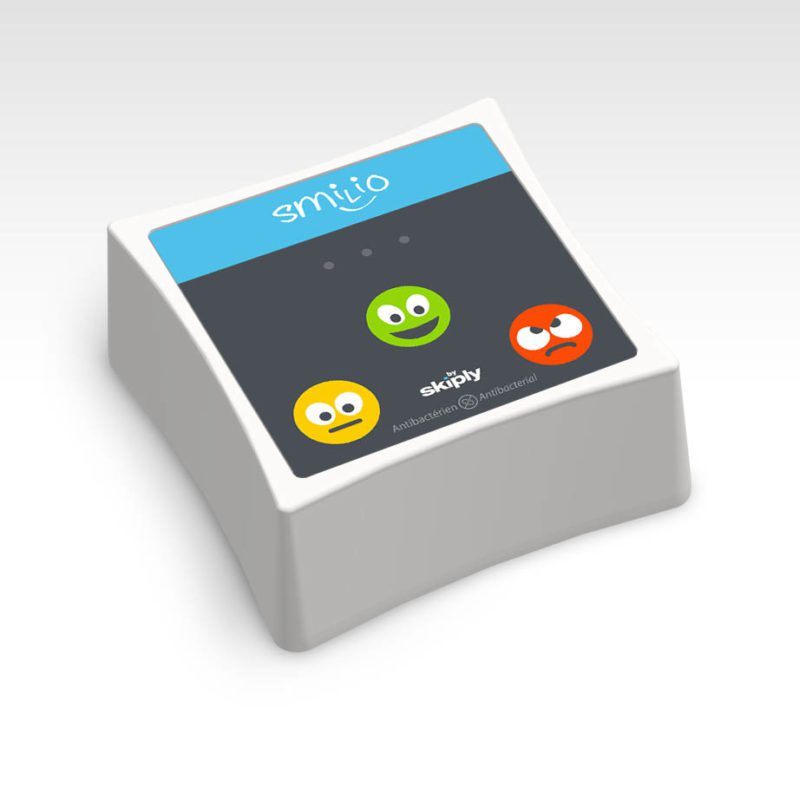 3 smileys survey terminal by Skiply