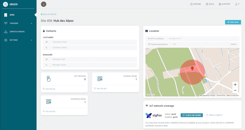 IoT site management