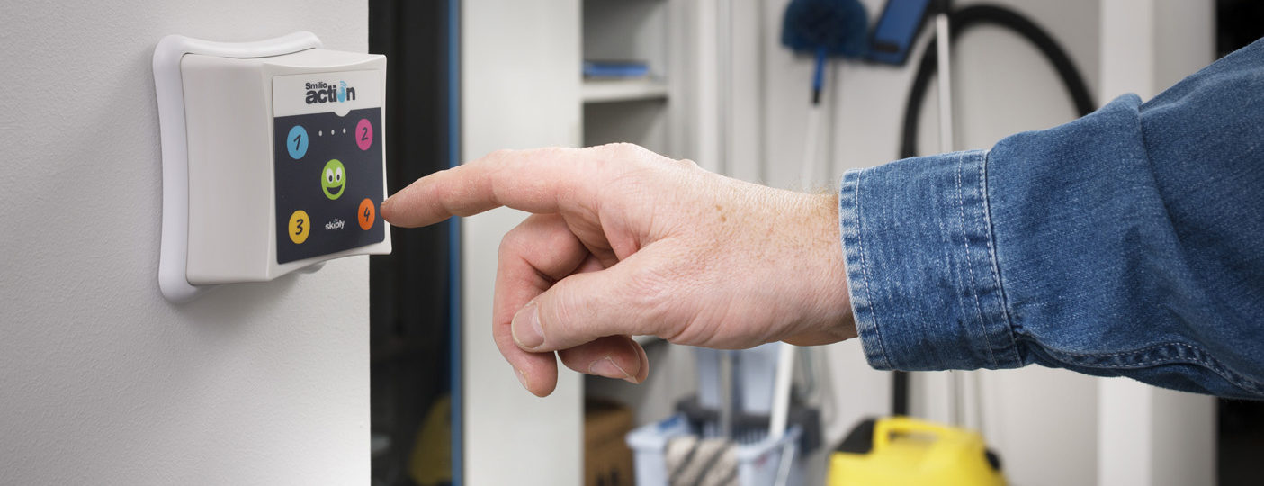 bouton connecté pointage