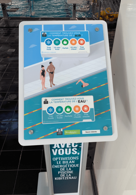 borne de satisfaction piscine
