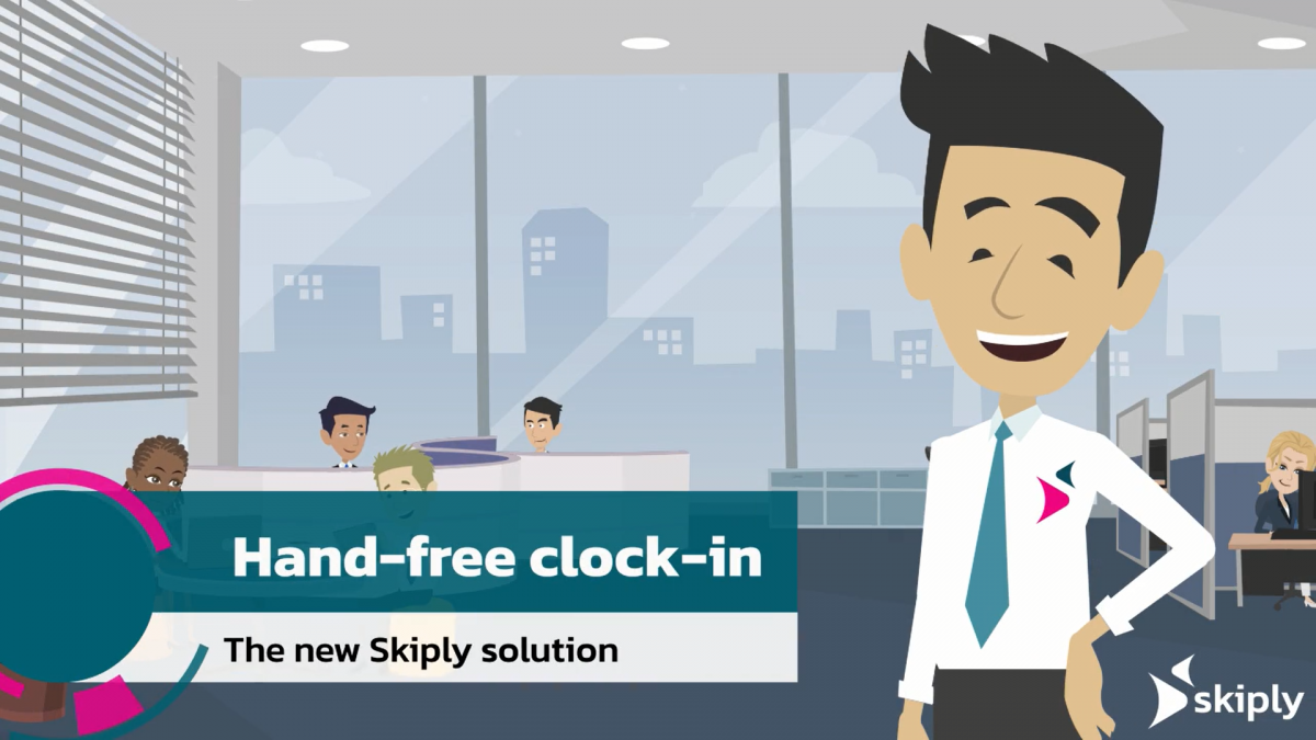 Hand-free clock-in