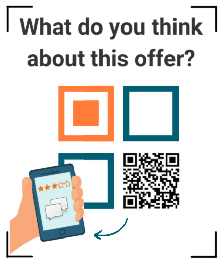 QR code satisfaction survey with behavioral redirection