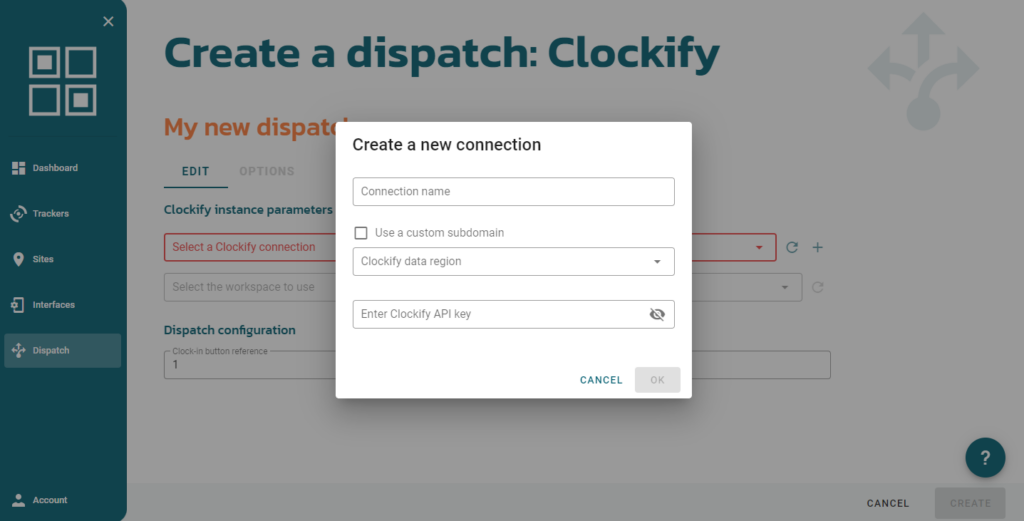 Configure Ubiqod dispatch