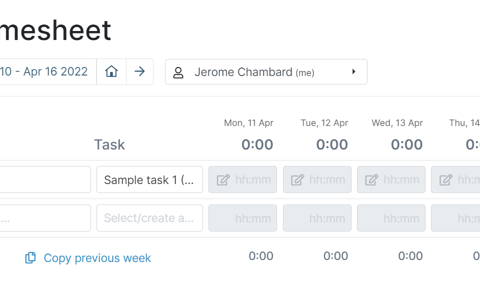Automate timesheet entries in My Hours