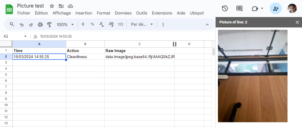 Base64 picture visualization in Google Sheets