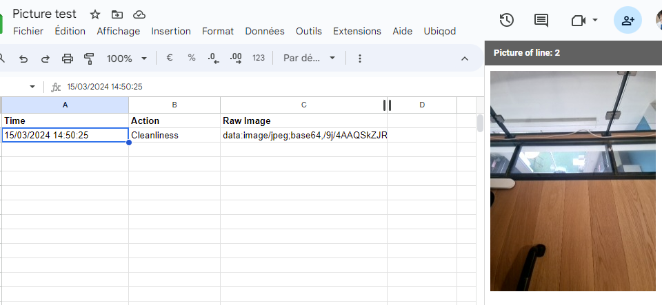 Base64 picture visualization in Google Sheets
