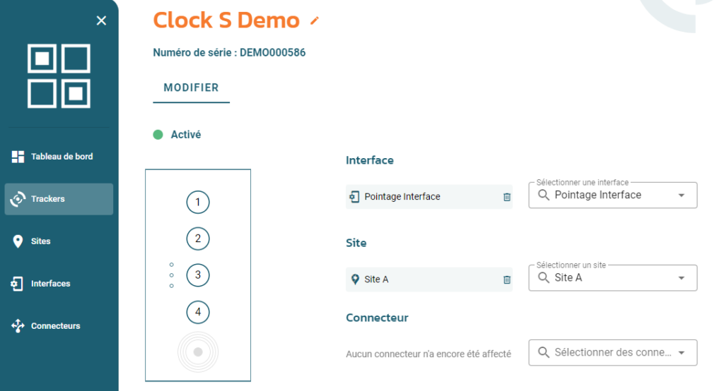 Configurer la pointeuse badgeuse Clock S