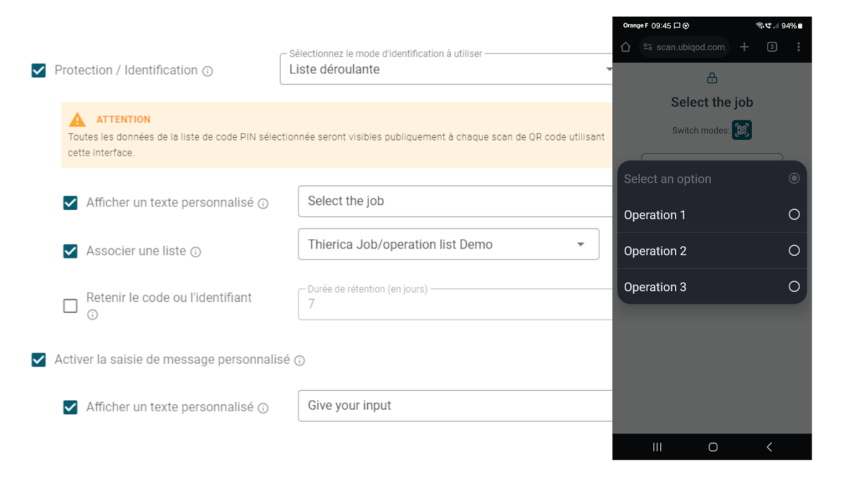 Liste déroulante Ubiqod 1.8