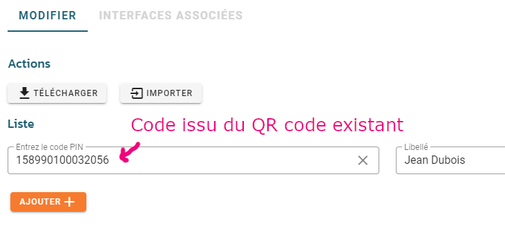 Utiliser un QR code existant pour le pointage dans Ubiqod