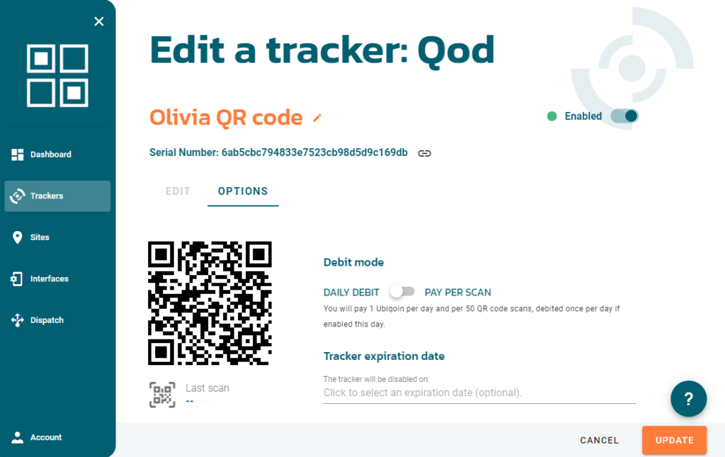 New usage based billing for QR codes